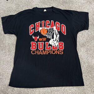 Single stitch Vintage Chicago Bulls Champions Graphic Tee